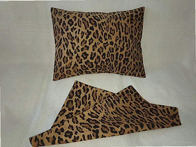2 RALPH LAUREN ARAGON LEOPARD TOSS PILLOW SHAMS (12x16 inch) New