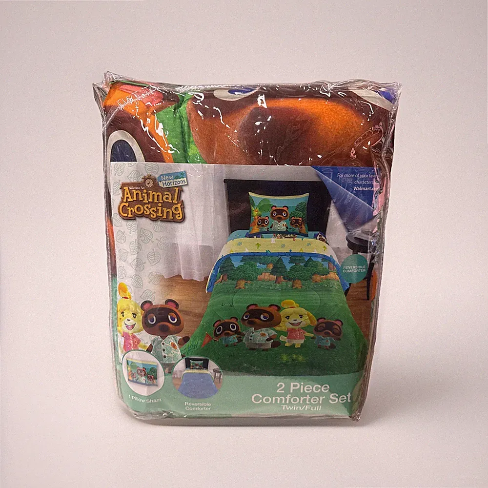 Animal Crossing New Horizons 2 Piece Reversible Comforter Set Twin/Full NEW!!!