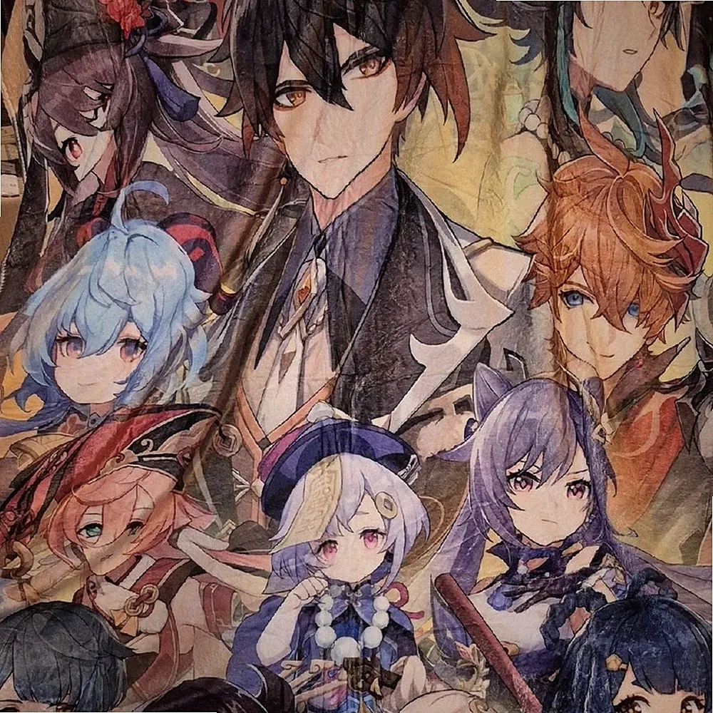 Anime Character Print Bedding Set