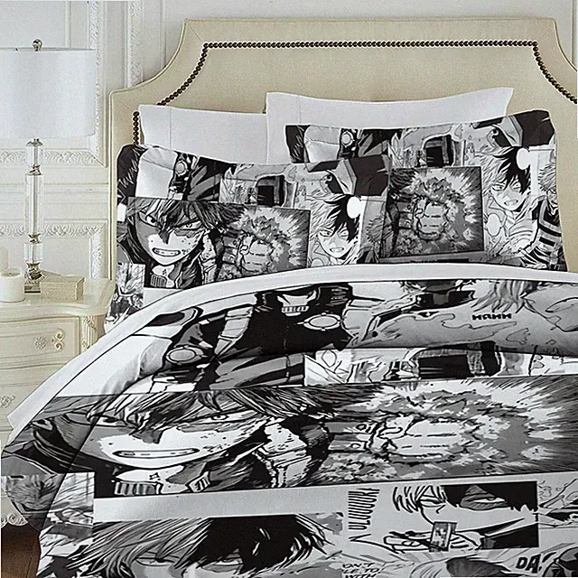 Anime Duvet Cover, My Hero Academia, Todoroki Shotoall, Microfiber, Twin Size