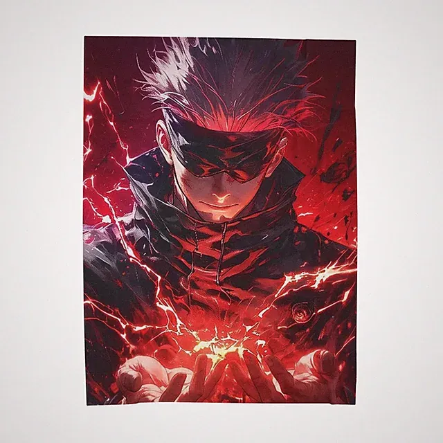 Anime Jujutsu Kaisen Gojo Skill Fleece Blanket