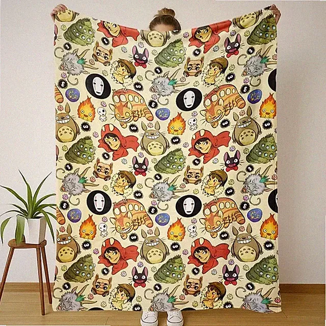 Fantasy Anime Style Flannel Blanket Whimsical Cozy Soft Throw Home Decor Gift US