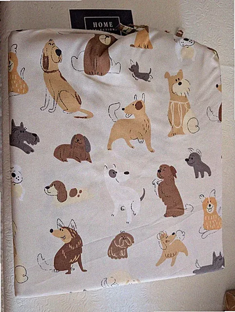 Home Reflections Double Brushed Sheet Set w/ Extra Cases Dogs Twin XL-NEW