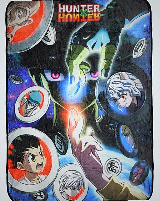 Hunter X Hunter Anime Meruem With Gungi Pieces Soft Plush Fleece Throw Blanket