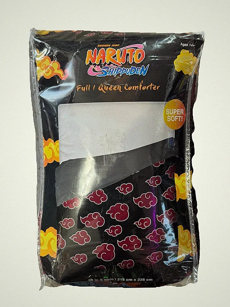Naruto Akatsuki Anime Comforter Bedding Super Soft Microfiber Queen