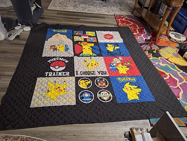 Pokemon Bedspread 2017 Franco Graphics Nintendo Quilt-Queen