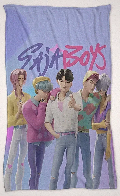 SAJA BOYS Anime Character Ultra Soft Flannel Throw Blanket Lightweight